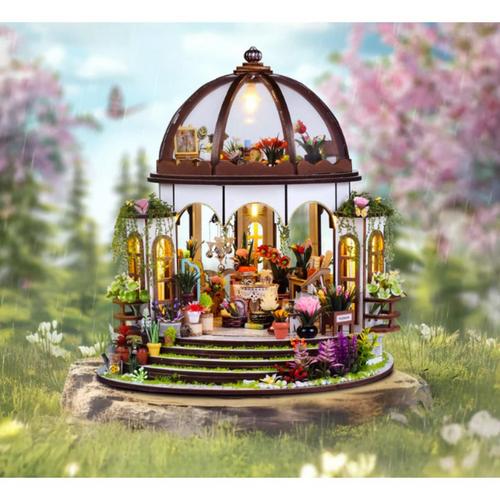 Hands Craft DIY Miniature House Kit Greenhouse Oasis - Primary Image