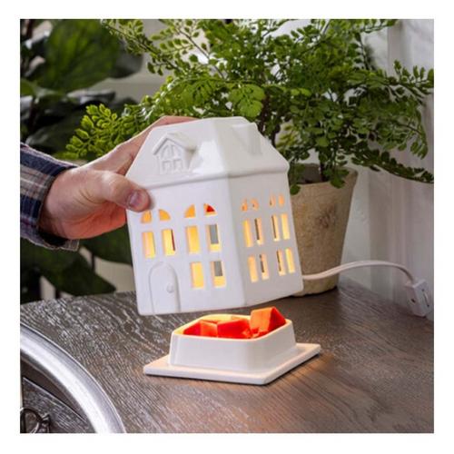 Candle Warmers Etc. Porcelain House Canopy Fragrance Warmer - Primary Image