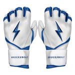 Adult Bruce Bolt Chrome Series Long Cuff Baseball Batting Gloves - Thumbnail 1 of 5