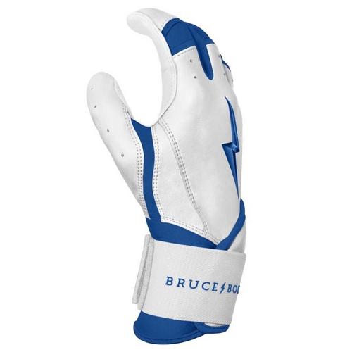 Adult Bruce Bolt Chrome Series Long Cuff Baseball Batting Gloves - Primary Image