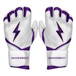 Adult Bruce Bolt Chrome Series Long Cuff Baseball Batting Gloves - Thumbnail 1 of 5