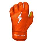 Adult Bruce Bolt Short Cuff Baseball Batting Gloves - Thumbnail 1 of 3