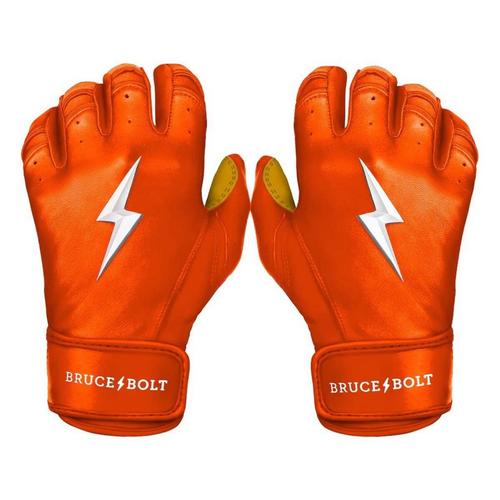 Adult Bruce Bolt Short Cuff Baseball Batting Gloves - Primary Image