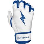 Youth Bruce Bolt Chrome Series Short Cuff Baseball Batting Gloves - Thumbnail 2 of 5