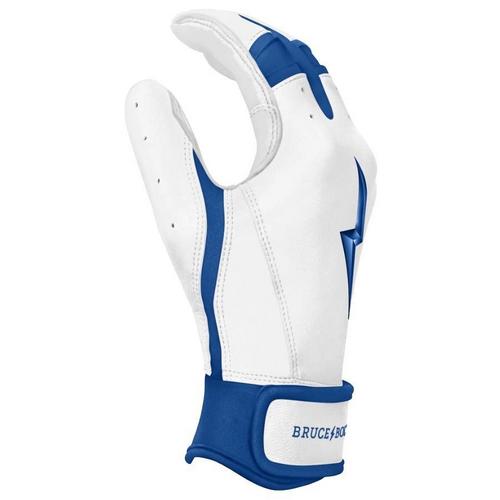 Youth Bruce Bolt Chrome Series Short Cuff Baseball Batting Gloves - Primary Image