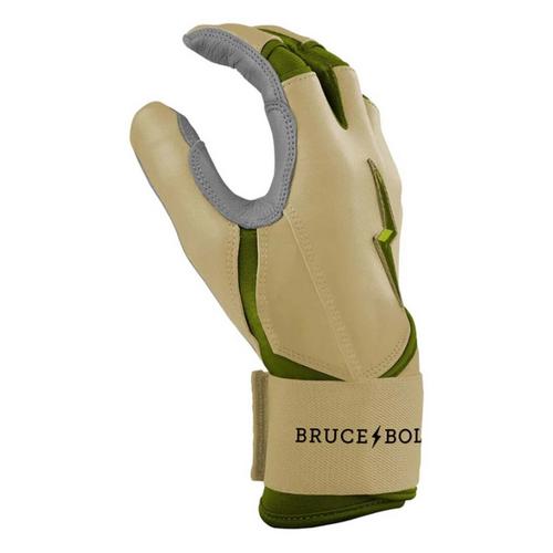 Youth Bruce Bolt Patriot Series Long Cuff Baseball Batting Gloves - Primary Image