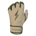 Adult Bruce Bolt Premium Pro Series Short Cuff Baseball Batting Gloves - Thumbnail 1 of 3