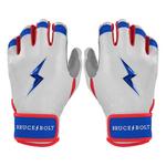 Youth Bruce Bolt Brandon Nimmo Signature Series Short Cuff Baseball Batting Gloves - Thumbnail 1 of 5