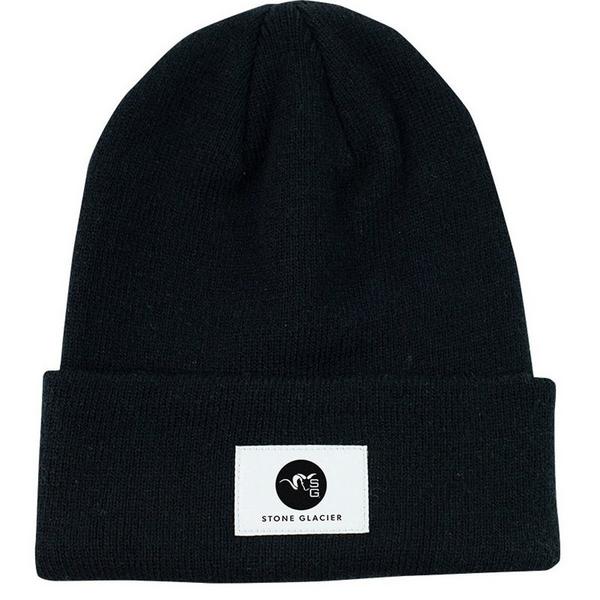 Men's Stone Glacier Circle Ran Tall Cuff Hunting Beanie One Size Black