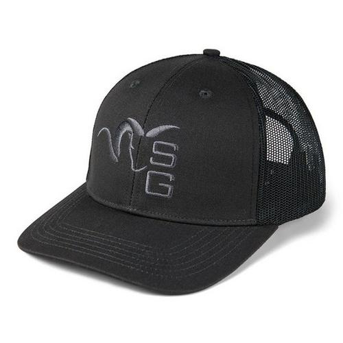 Men's Stone Glacier Centered Ram Trucker Adjustable Hat - Primary Image