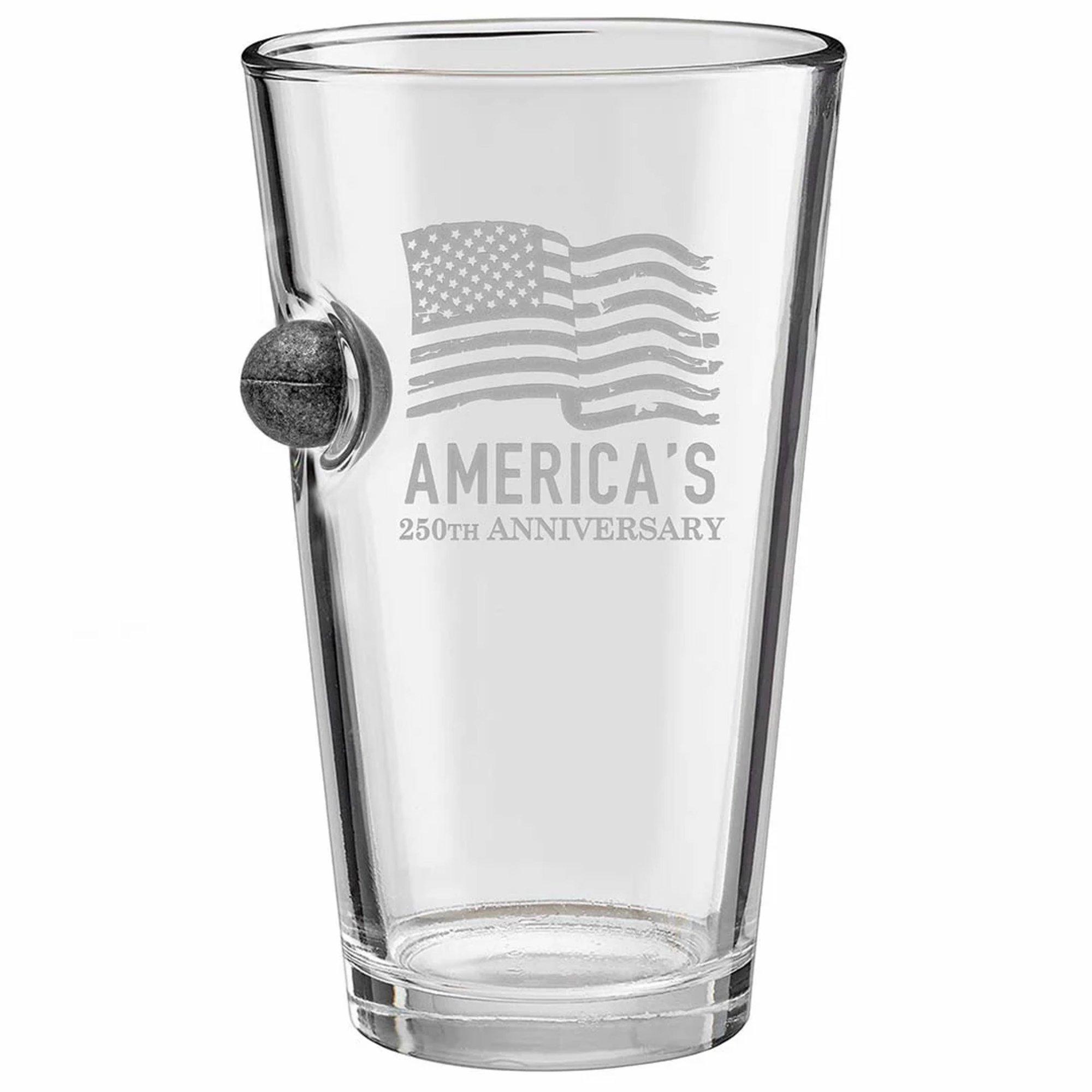 BenShot America's 250th Anniversary Musket Ball Pint Glass - BenShot