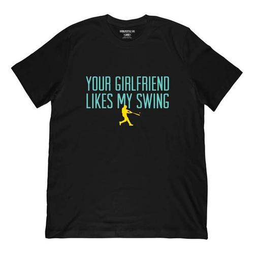 Youth Boys' Baseball Lifestyle 101 Boy's "Your Girlfriend Likes My Swing" Baseball T-Shirt - Primary Image