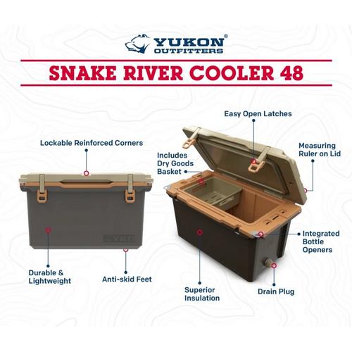 Yukon Outfitters Snake River 48QT Lightweight Hard Cooler - Primary Image