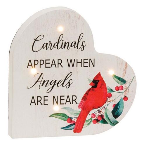 Bright Ideas Cardinal Heart Sitter with Lights (Styles May Vary) - Primary Image