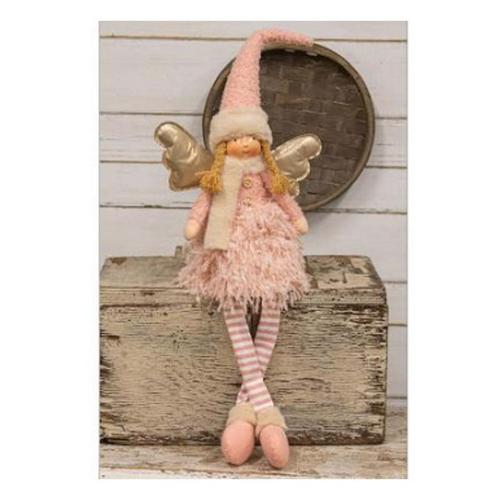 Bright Ideas Dangle Leg Angel Figurine - Primary Image