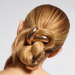 Kitsch Gold Metal Cloud Cuff Elastic Hair Tie - Thumbnail 4 of 7
