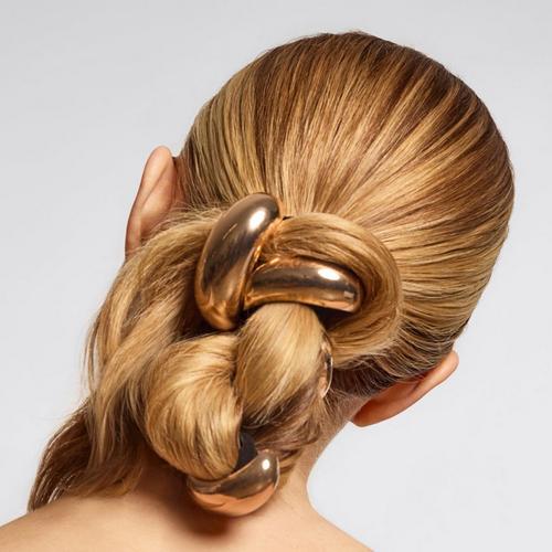 Kitsch Gold Metal Cloud Cuff Elastic Hair Tie - Primary Image
