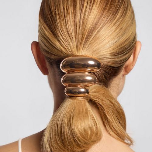 Kitsch Gold Metal Cloud Cuff Elastic Hair Tie - Primary Image