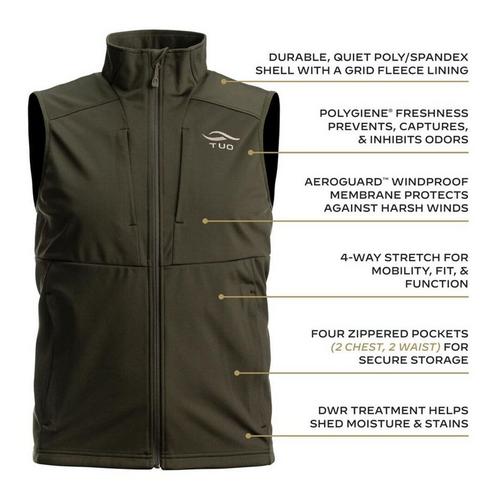 Men's TUO Aptitude Softshell Vest - Primary Image