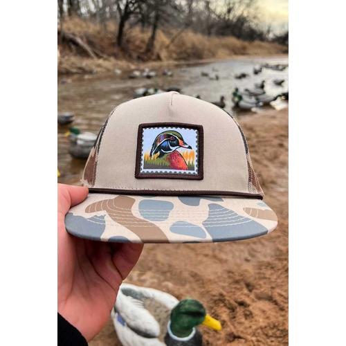 Kids' Burlebo Camo Duck Stamp Snapback Hat - Primary Image