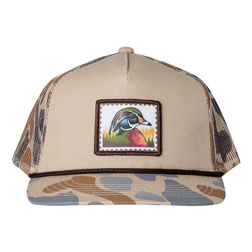 Kids' Burlebo Camo Duck Stamp Snapback Hat - Primary Image