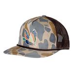 Kids' Burlebo Retro Camo Duck Snapback Hat - Thumbnail 2 of 3