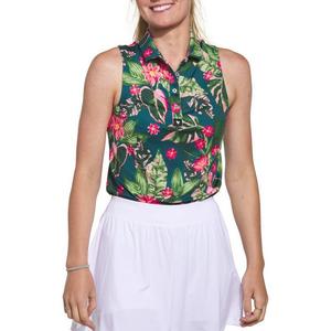 Women's Bad Birdie Bad Botanist Sleeveless Golf Polo