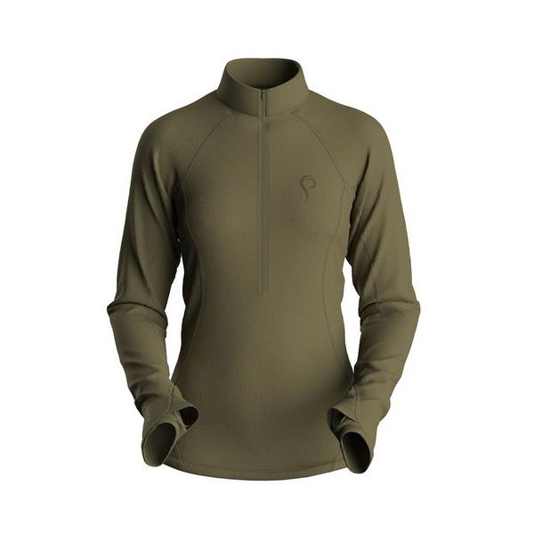 PROIS Women's  Olann Merino Pullover Long Sleeve 1/2 Zip