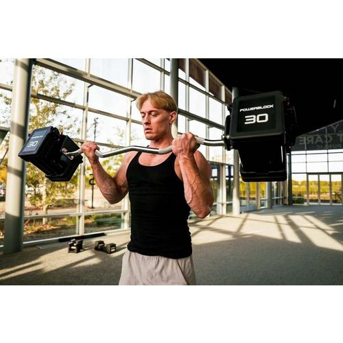 PowerBlock Pro 100 EXP EZ Curl Barbell - Primary Image