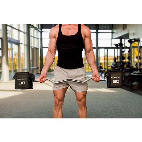 PowerBlock Pro 100 EXP EZ Curl Barbell - Primary Image
