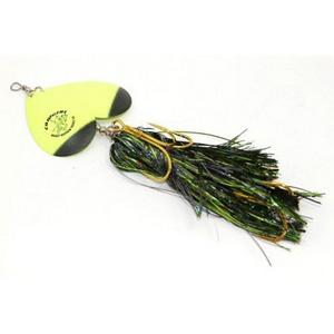 Black Chartreuse Chartreuse - Musky Mayhem Double Cowgirl Bucktail