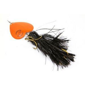 Black Orange - Musky Mayhem Double Cowgirl Bucktail