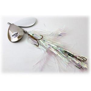 Pearl Nickel - Musky Mayhem SuperModel Bucktail