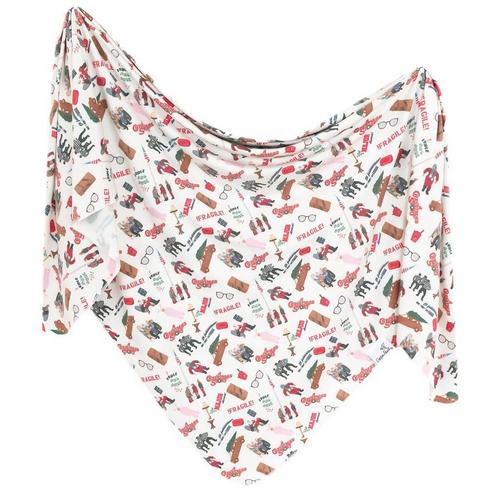 Baby Copper Pearl Holiday Knit Swaddle Blanket - Primary Image