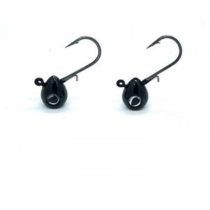 Black - Walleye Nation Creations TearJerker Tungsten Jig