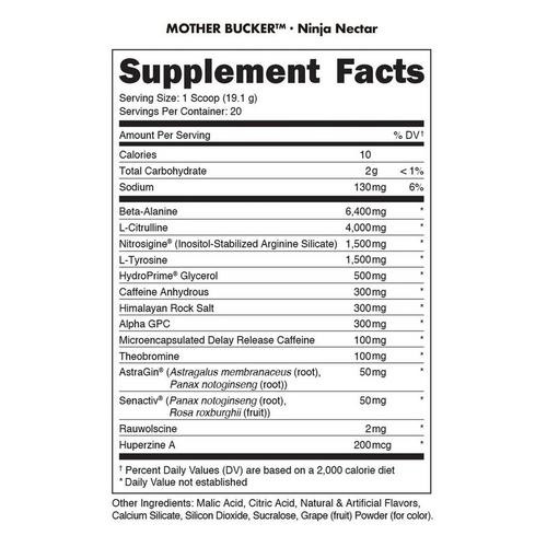 Bucked Up Anime Mother Bucker Nootropic Pre-Workout - Primary Image