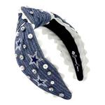 Brianna Cannon Dallas Cowboys Adult Cross Stitch Headband - Thumbnail 1 of 2