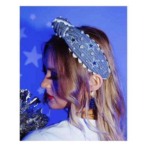 Brianna Cannon Dallas Cowboys Adult Cross Stitch Headband - Primary Image