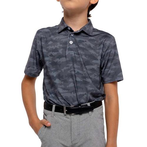 Kids' Waggle Golf Nibbler Performance Polo - Primary Image