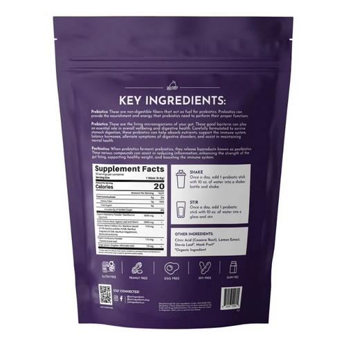 Just Ingredients Elderberry Lemonade 3-in-1 Probiotic Complex