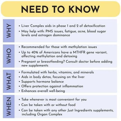 Just Ingredients Liver Complex - Primary Image