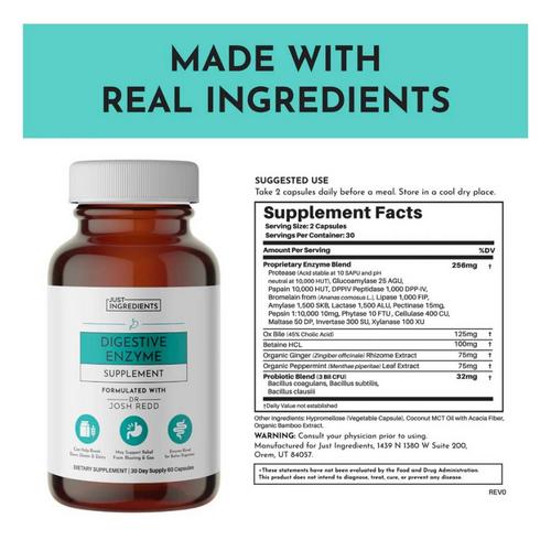 Just Ingredients Digestive Enzyme - Primary Image