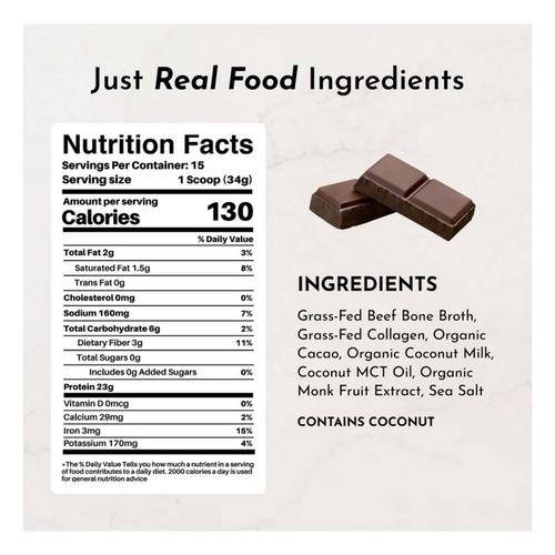 Just Ingredients Bone Broth Protein Powder - Primary Image