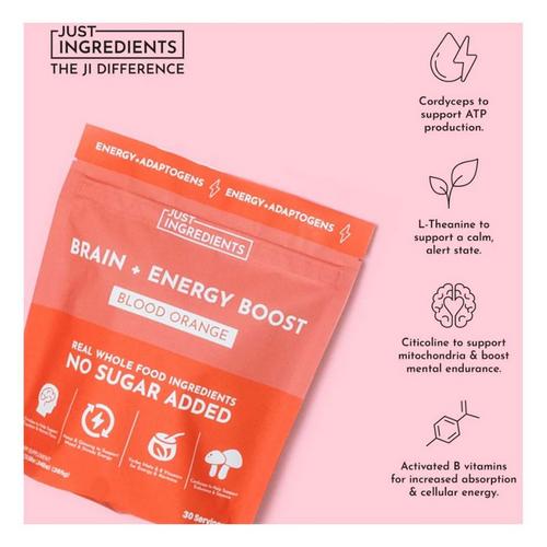 Just Ingredients Brain + Energy Boost - Primary Image
