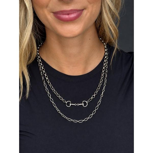 West and Co. Equestrian Bit Layered Necklace