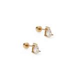 LINNY CO Paige Pear Screwback Stud Earrings - Thumbnail 1 of 2