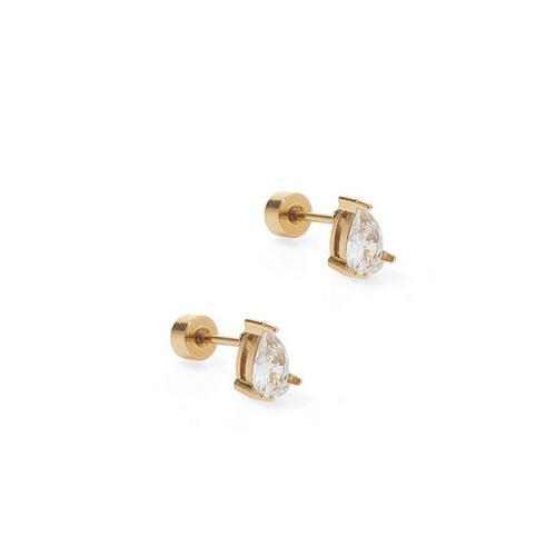 LINNY CO Paige Pear Screwback Stud Earrings - Primary Image