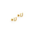 LINNY CO Horseshoe Screwback Stud Earrings - Thumbnail 1 of 2