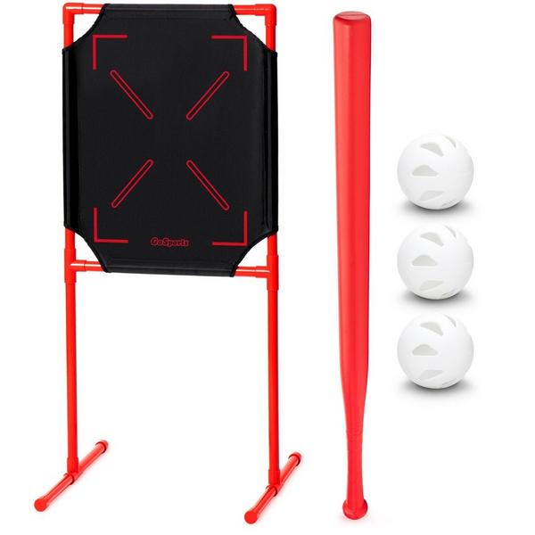 GoSports LotBall AIR Backyard Baseball Bat, Ball and Strike Zone Set