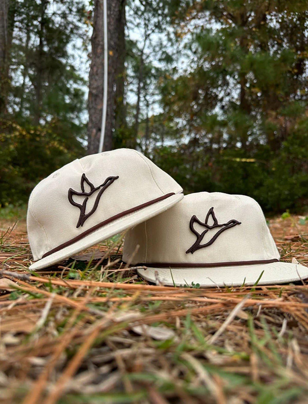Men's Combat Waterfowl Goat Rope Cream Embroidered Rope Adjustable Hat - Combat Waterfowl